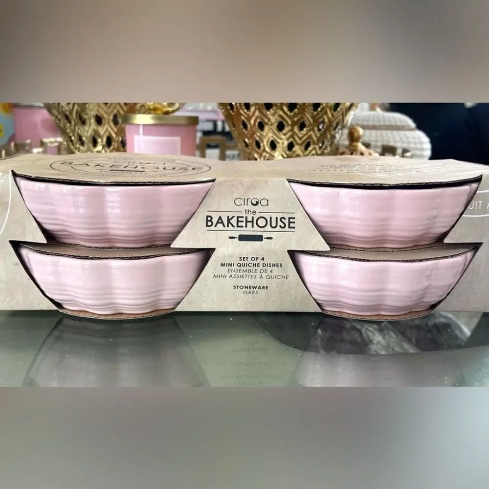 New Set of 4 Mini quiche dishes